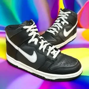 Nike | Shoes | Nike Dunk High Gs Venom Black White  display picture 2